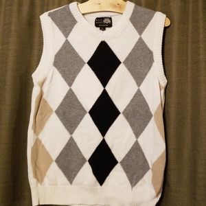 Boys size L argyle sweater vest